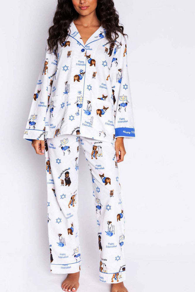 Cute Dog Print Pajama Set-ROVOLE