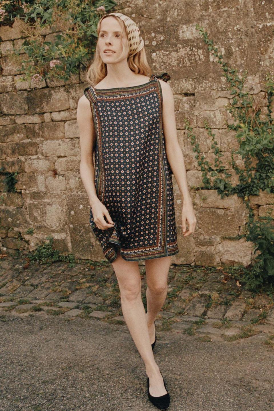 Montmartre Foulard Mini Dress-ROVOLE