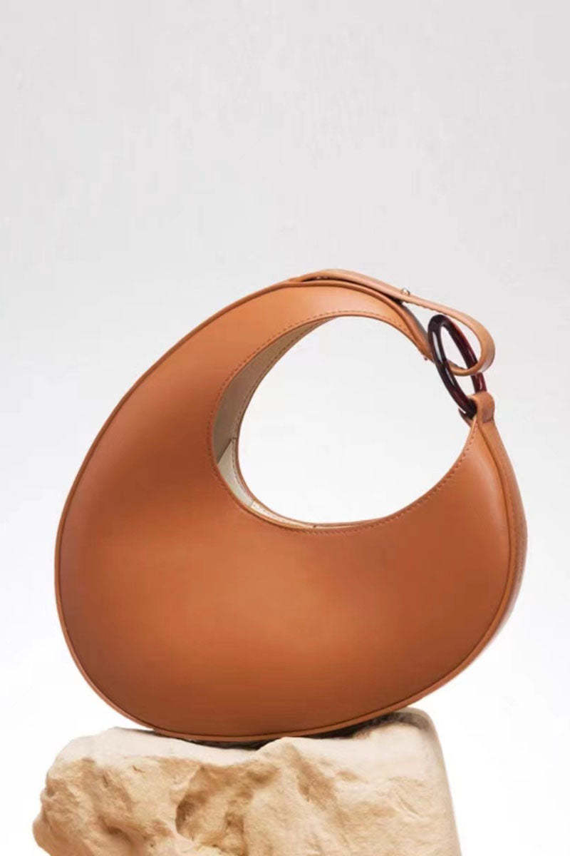 Italian Niche Design Crescent Hobo Shoulder Bag-ROVOLE