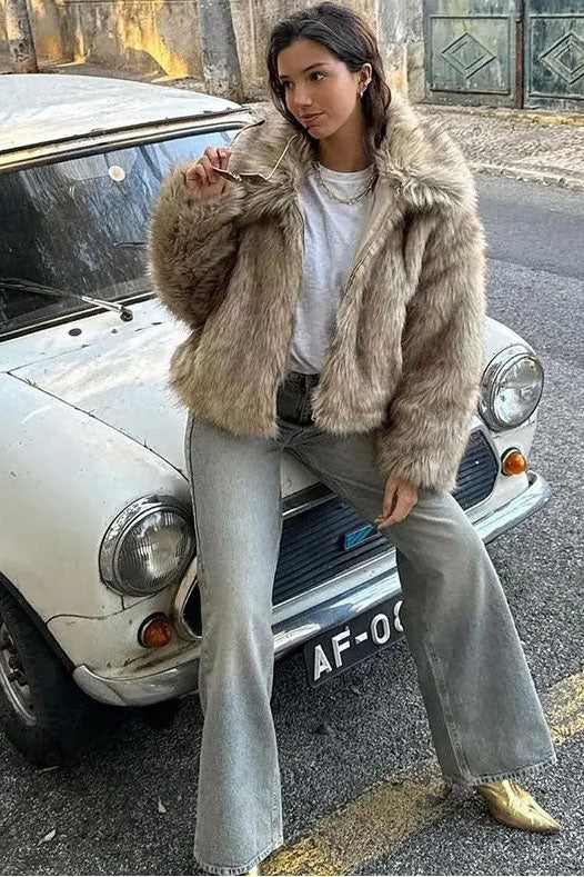 Stylish Faux Leather Jacket-ROVOLE