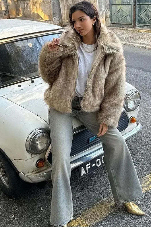 Stylish Faux Leather Jacket-ROVOLE