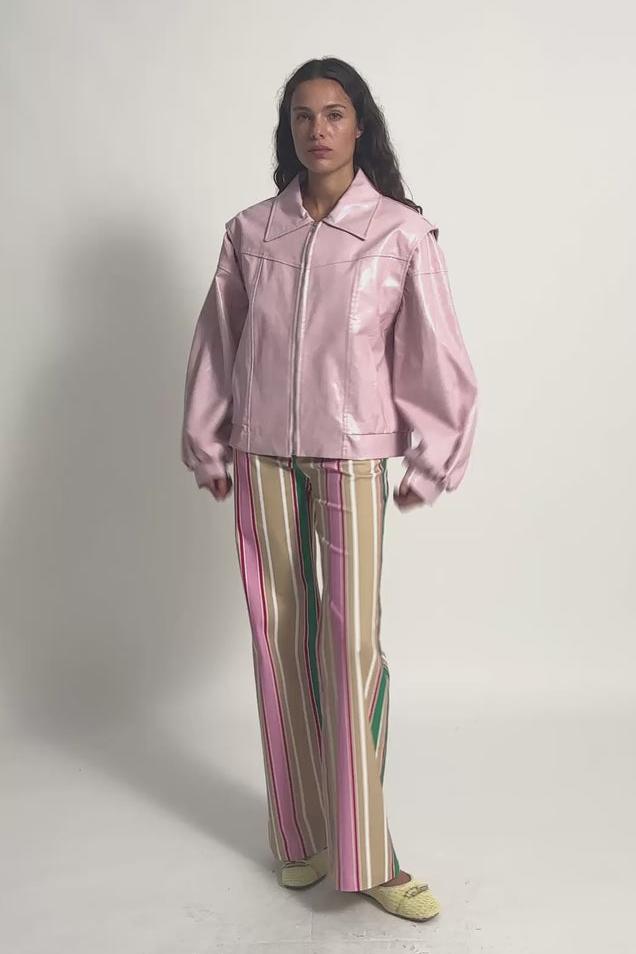 Leroy Brown Striped Twill Pants-ROVOLE