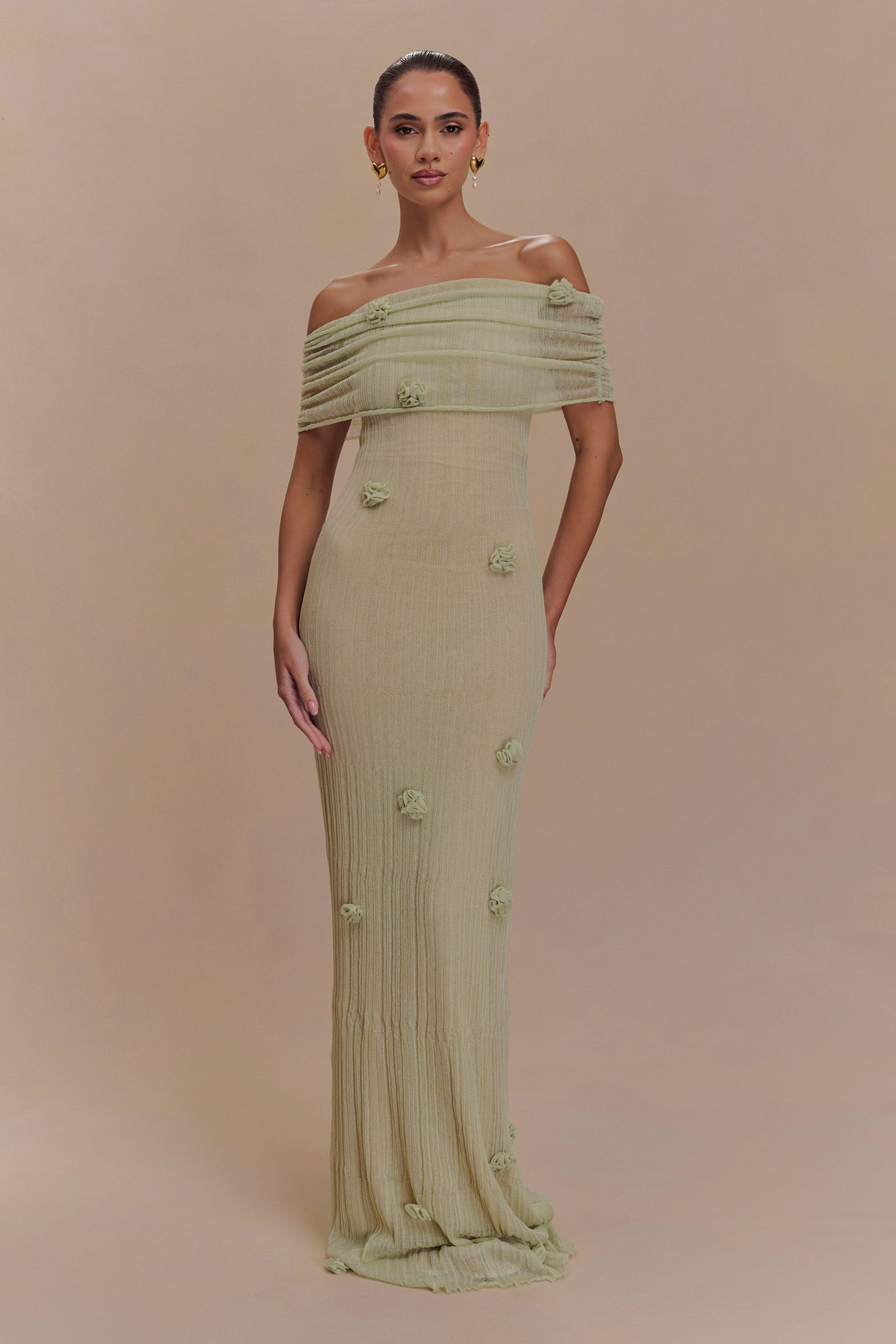 Orchid Knit Maxi Dress-ROVOLE