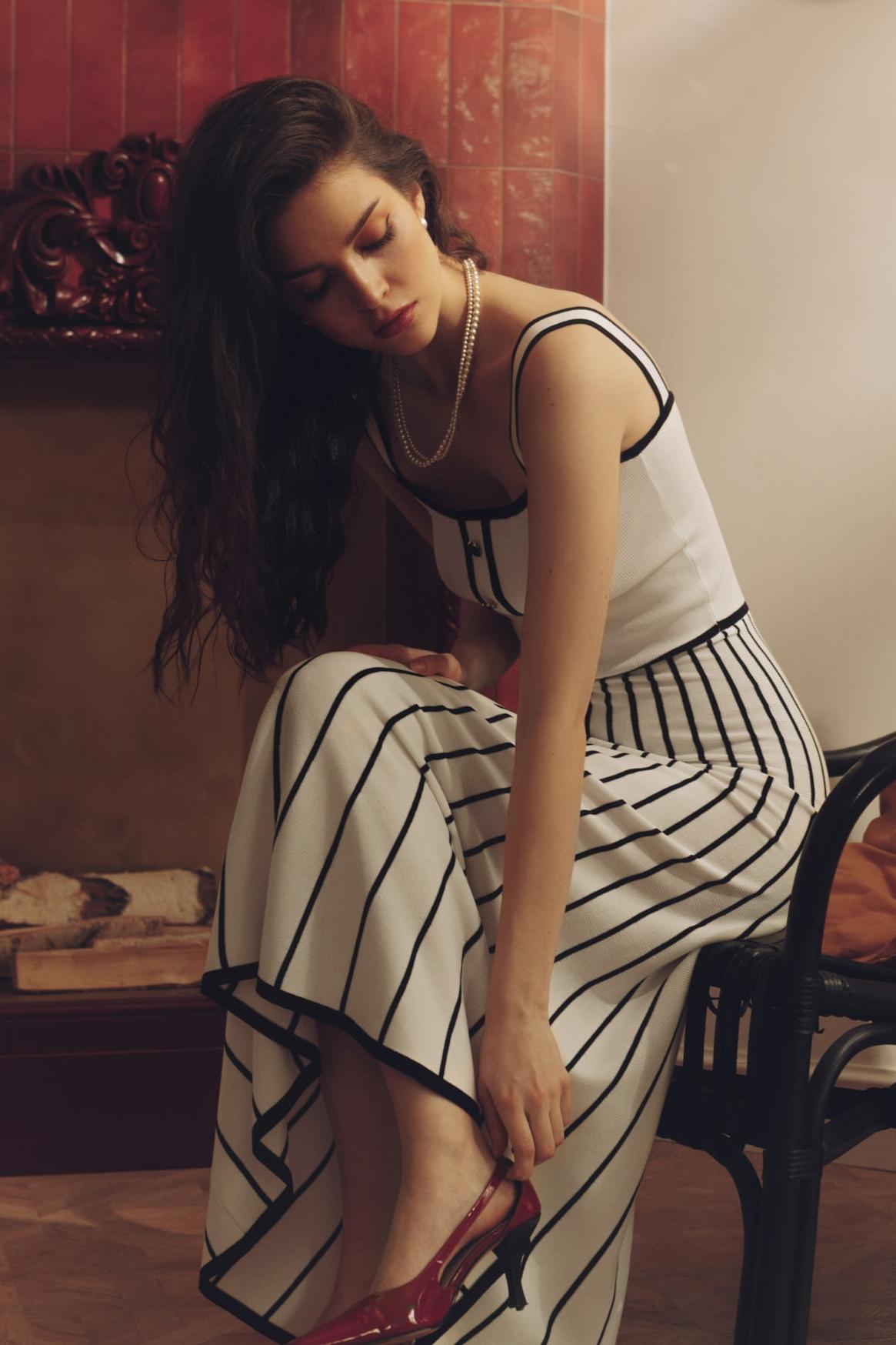 Pag Knit Cami Midi Dress-ROVOLE