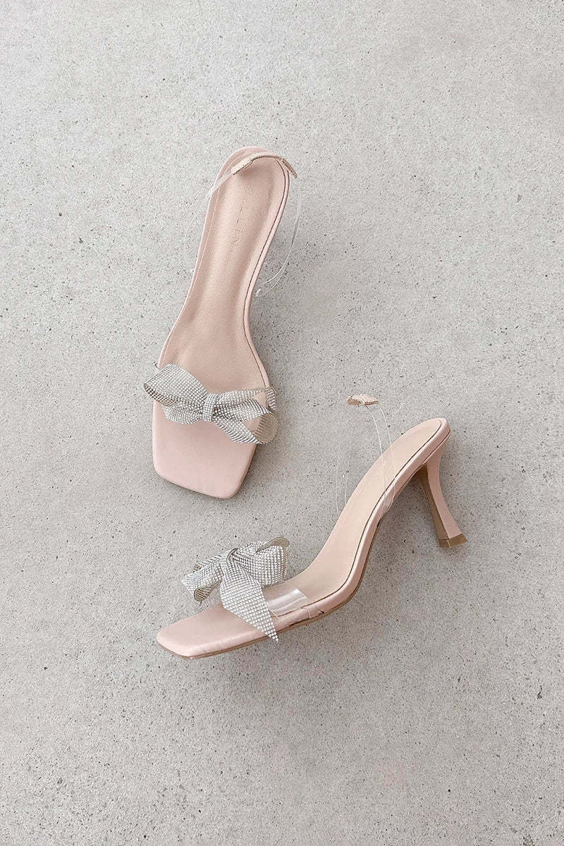 Jasmina Heel - Nude/Clear-ROVOLE