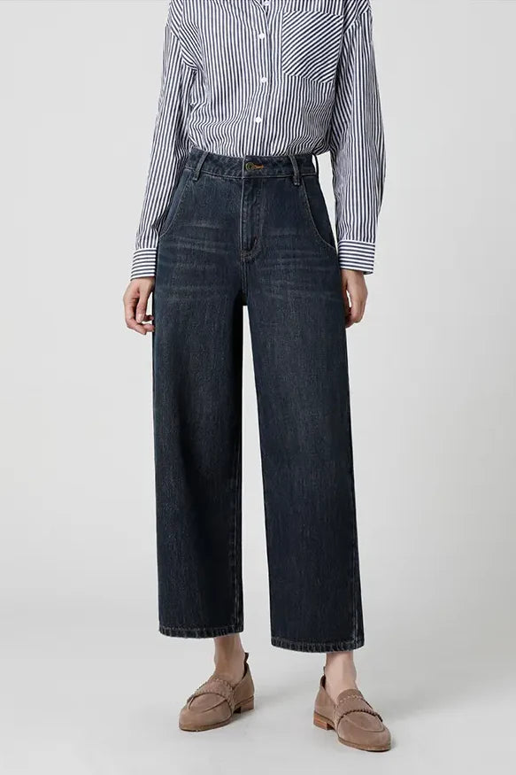 Old Money Vintage Straight Jeans-ROVOLE