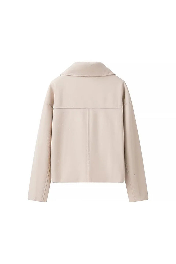 Double Breasted Cropped Jacket-ROVOLE