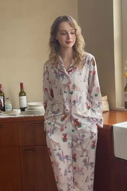 Circus Print Pajama Set-ROVOLE
