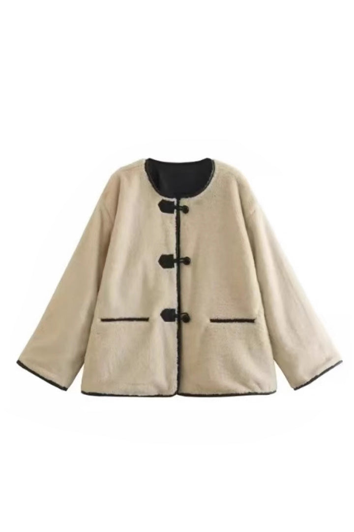 Lambskin Loose Jacket-ROVOLE