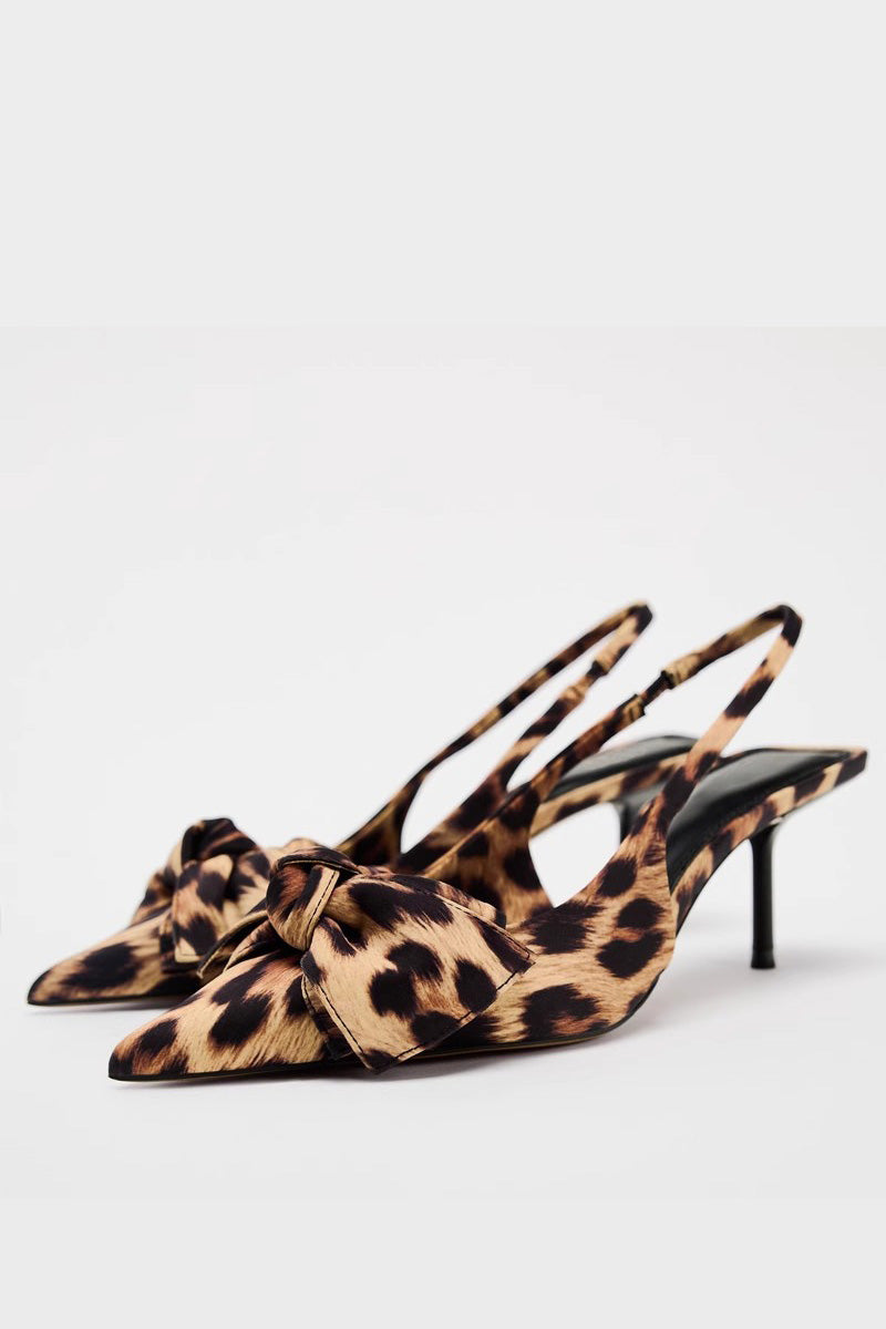 Leopard Print High Heels-ROVOLE