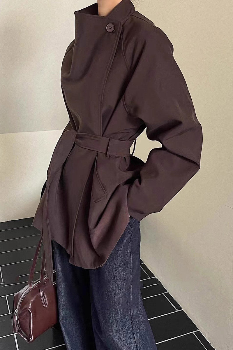 Asymmetric Design Jacket-ROVOLE