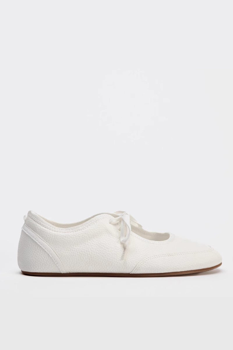 Ballet Flats With Laces-ROVOLE