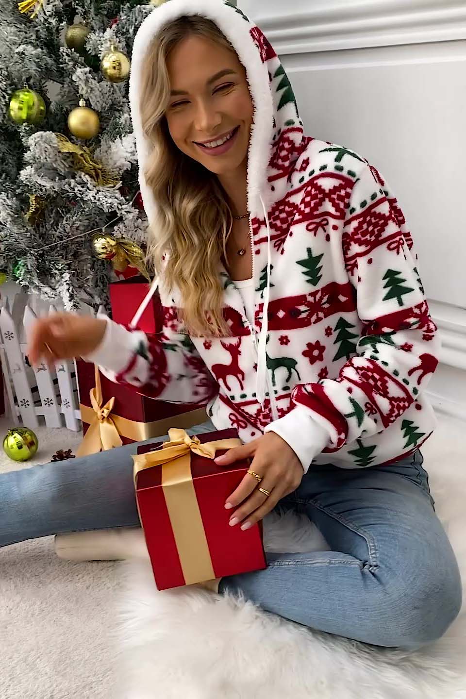 Festive Christmas Cardigan-ROVOLE