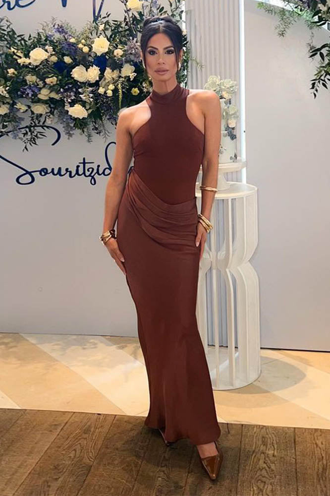 Panelled Cutout Bodycon Dress-ROVOLE