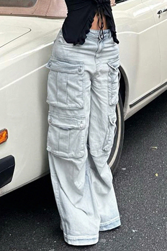 High-Waist Street Denim-ROVOLE