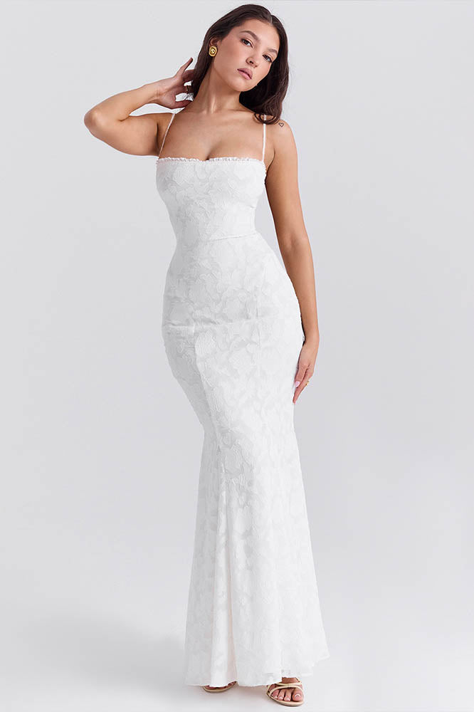 Tied Allure – Backless Slim Dress-ROVOLE