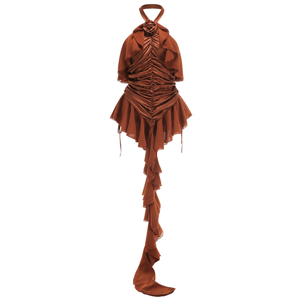 Rose Whisper Thai Chic Mini Dress-ROVOLE
