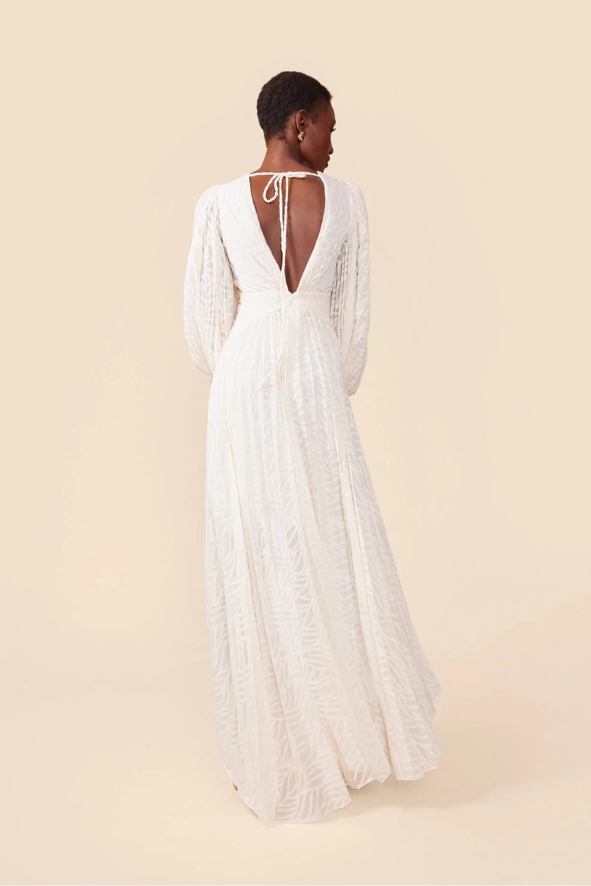Allegory Elsa Cream Maxi Dress-ROVOLE