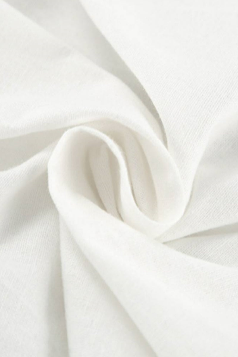 Ruffles Lace Up Long Sleeve Shorts Set-ROVOLE