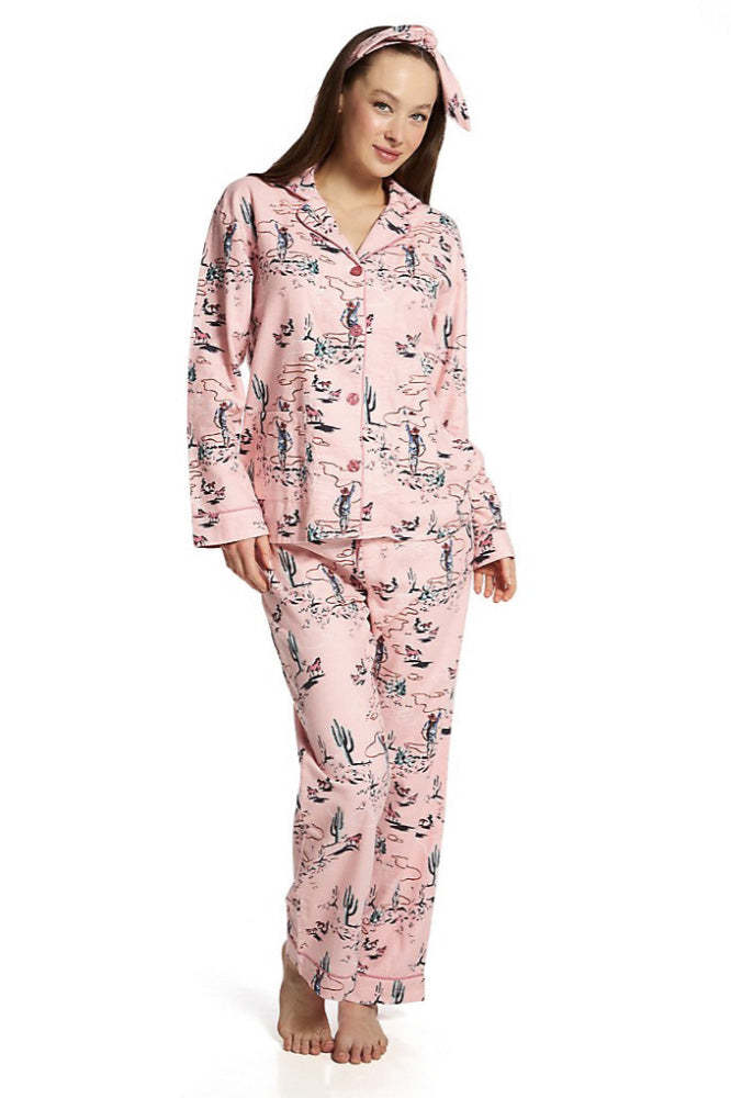Western Desert Print Pajama Set-ROVOLE