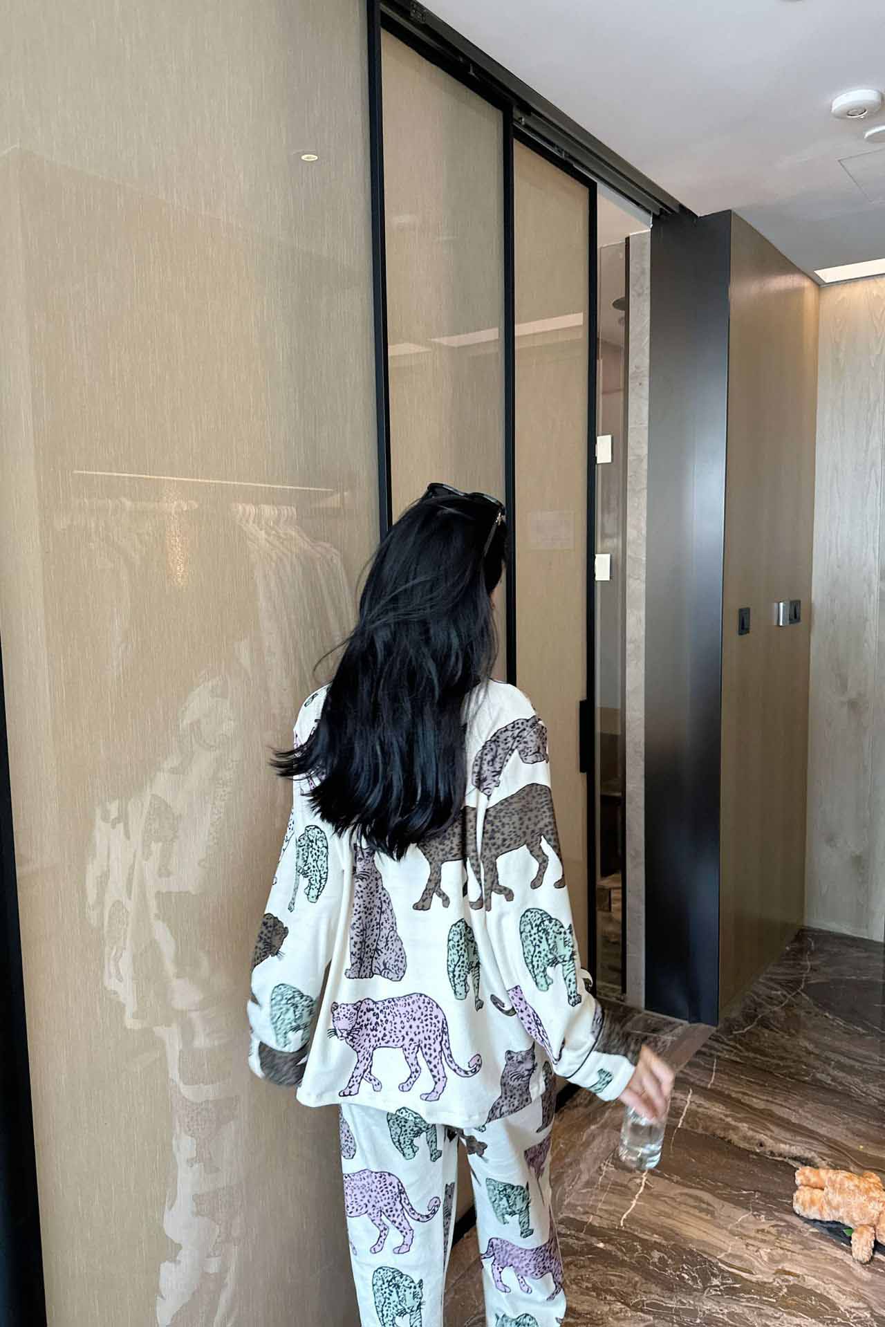 Melard Leopard Print Pajama Set-ROVOLE