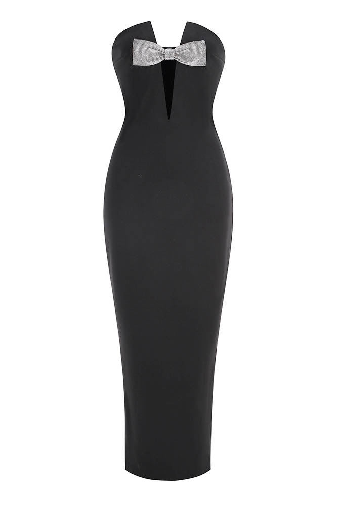 Noir Grace Maxi Dress-ROVOLE