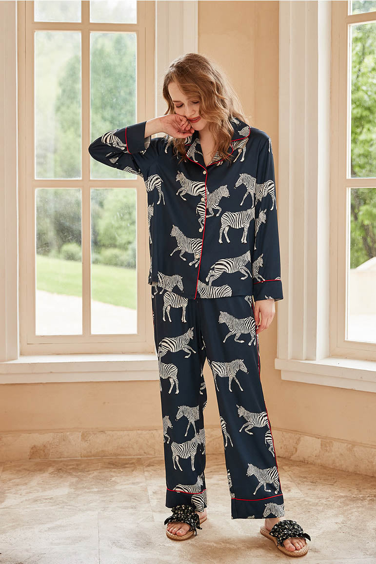Zebra Print Pajama Set-ROVOLE
