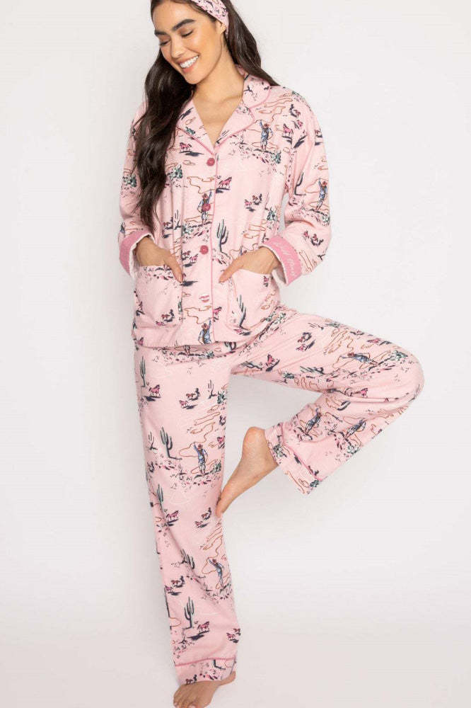 Western Desert Print Pajama Set-ROVOLE