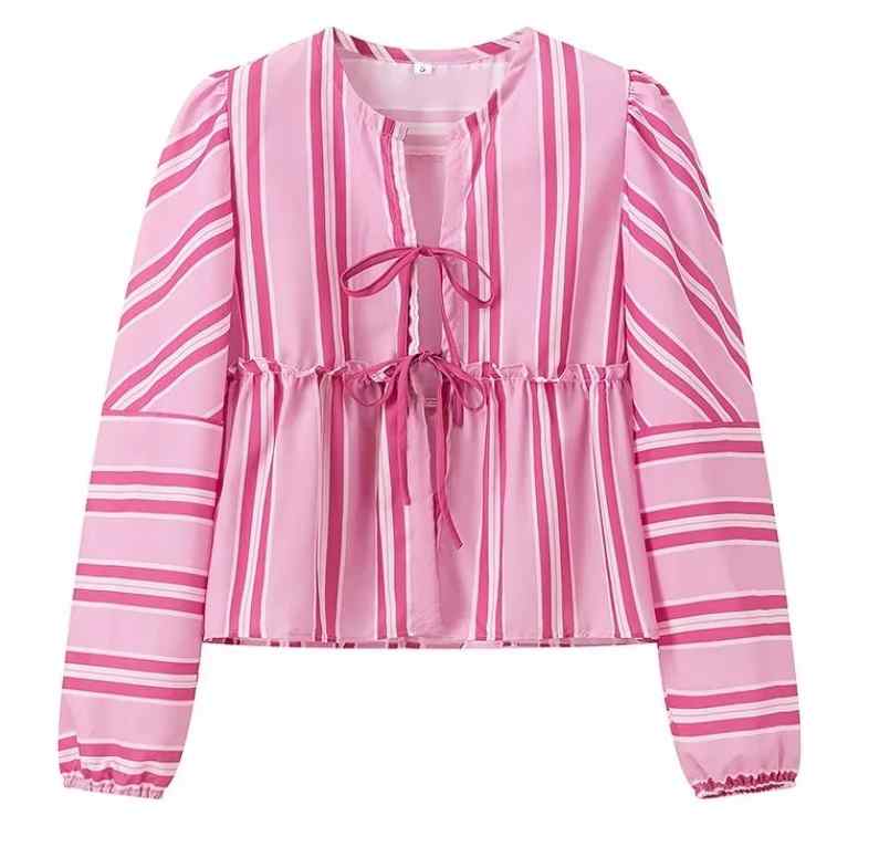 Stripes Shorts & Blouse-ROVOLE