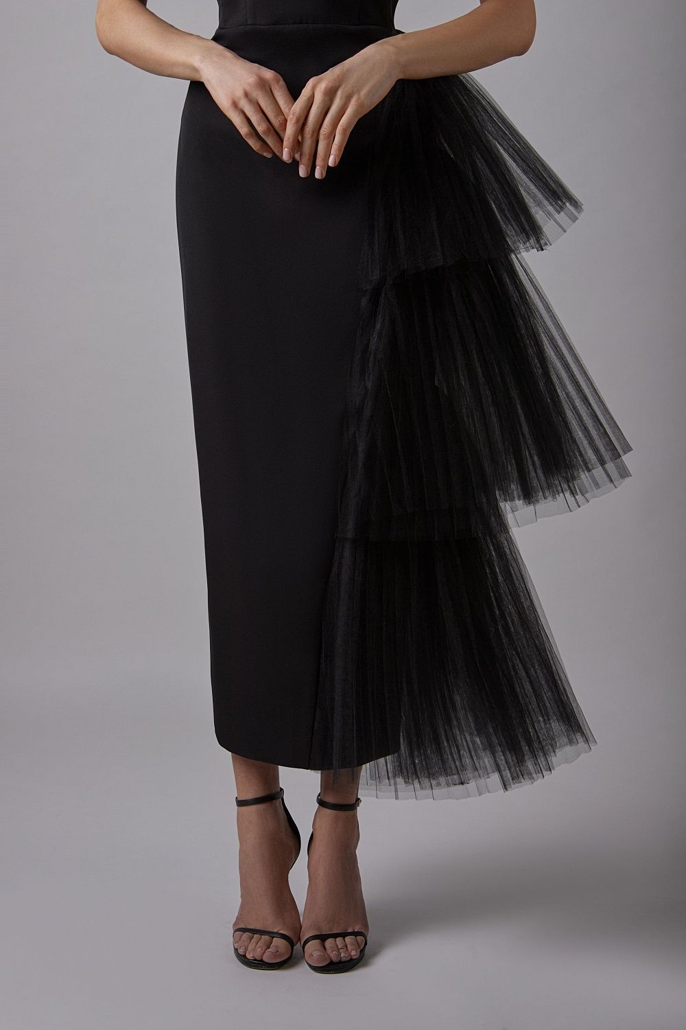 Niche French Bodycon Strapless Evening Maxi Dress-ROVOLE