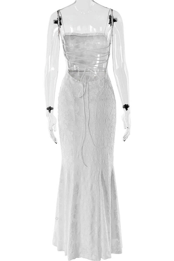 Tied Allure – Backless Slim Dress-ROVOLE