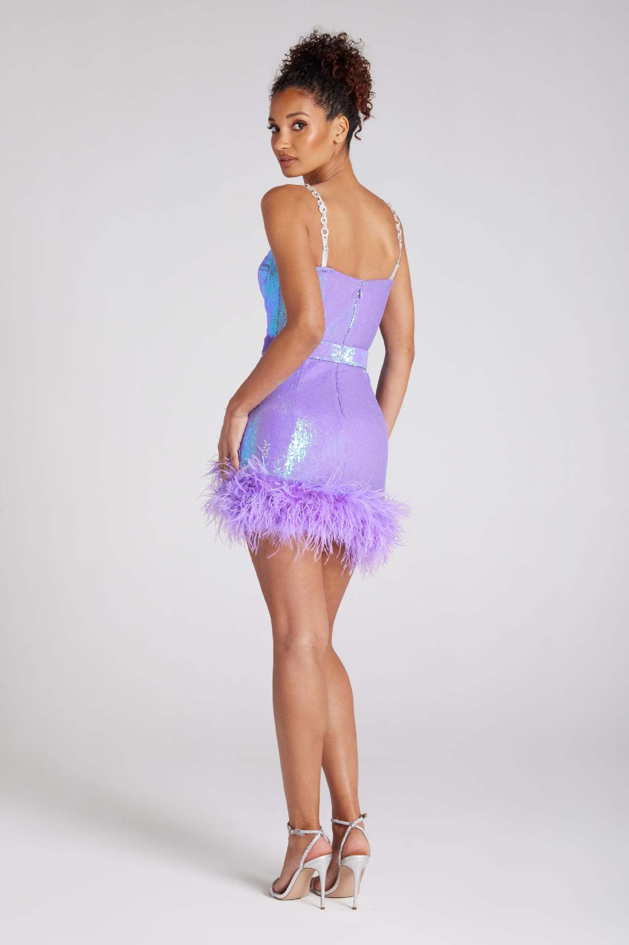 Unique Sparkling Sequin Bodycon Mini Dress-ROVOLE