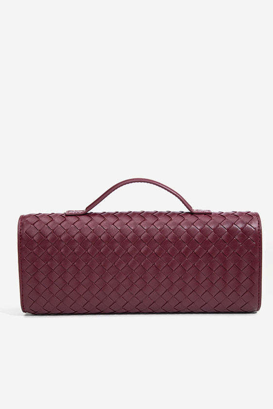 Woven Design Evening Clutch Bag-ROVOLE