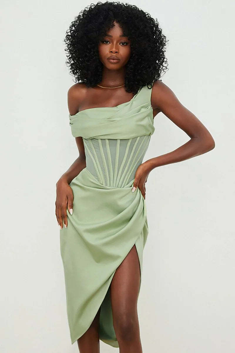 Apple Green Vintage Style Swimsuit Set-ROVOLE