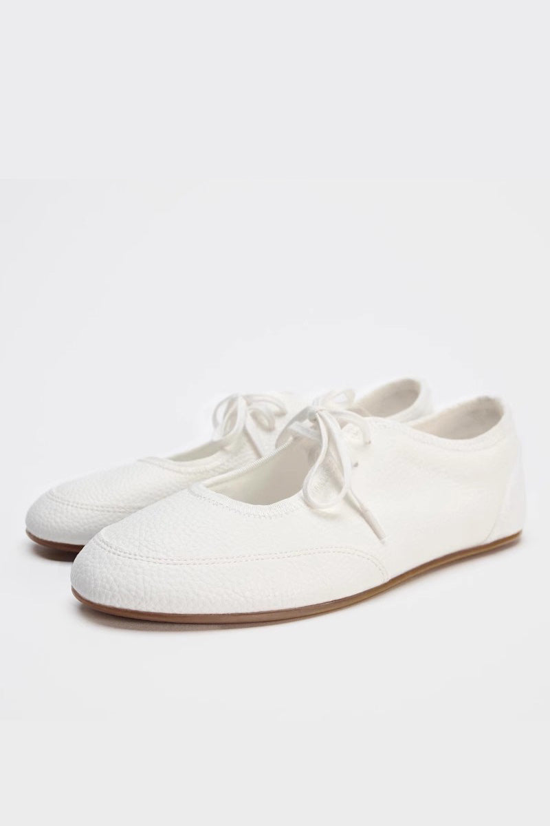 Ballet Flats With Laces-ROVOLE