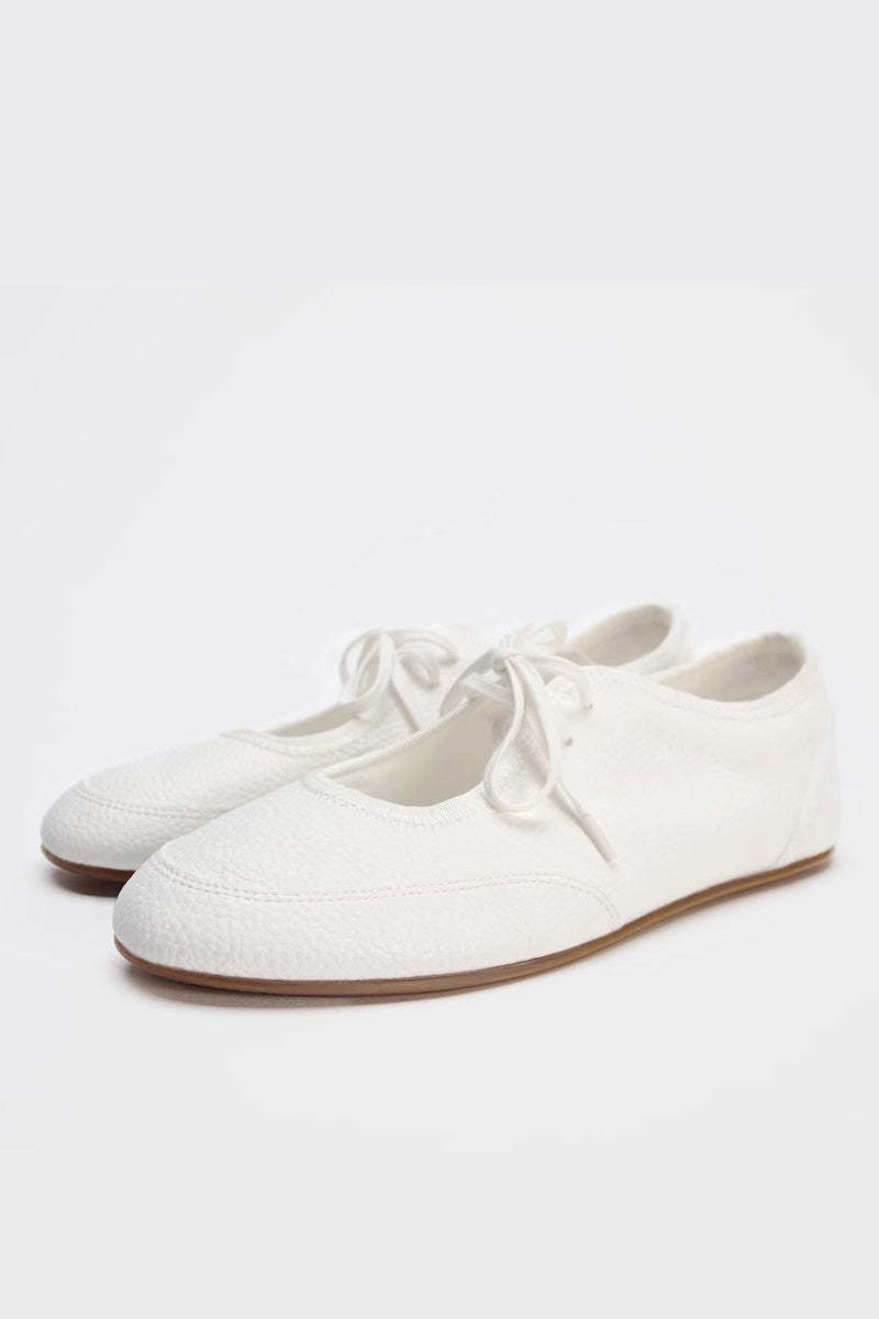 Ballet Flats With Laces-ROVOLE