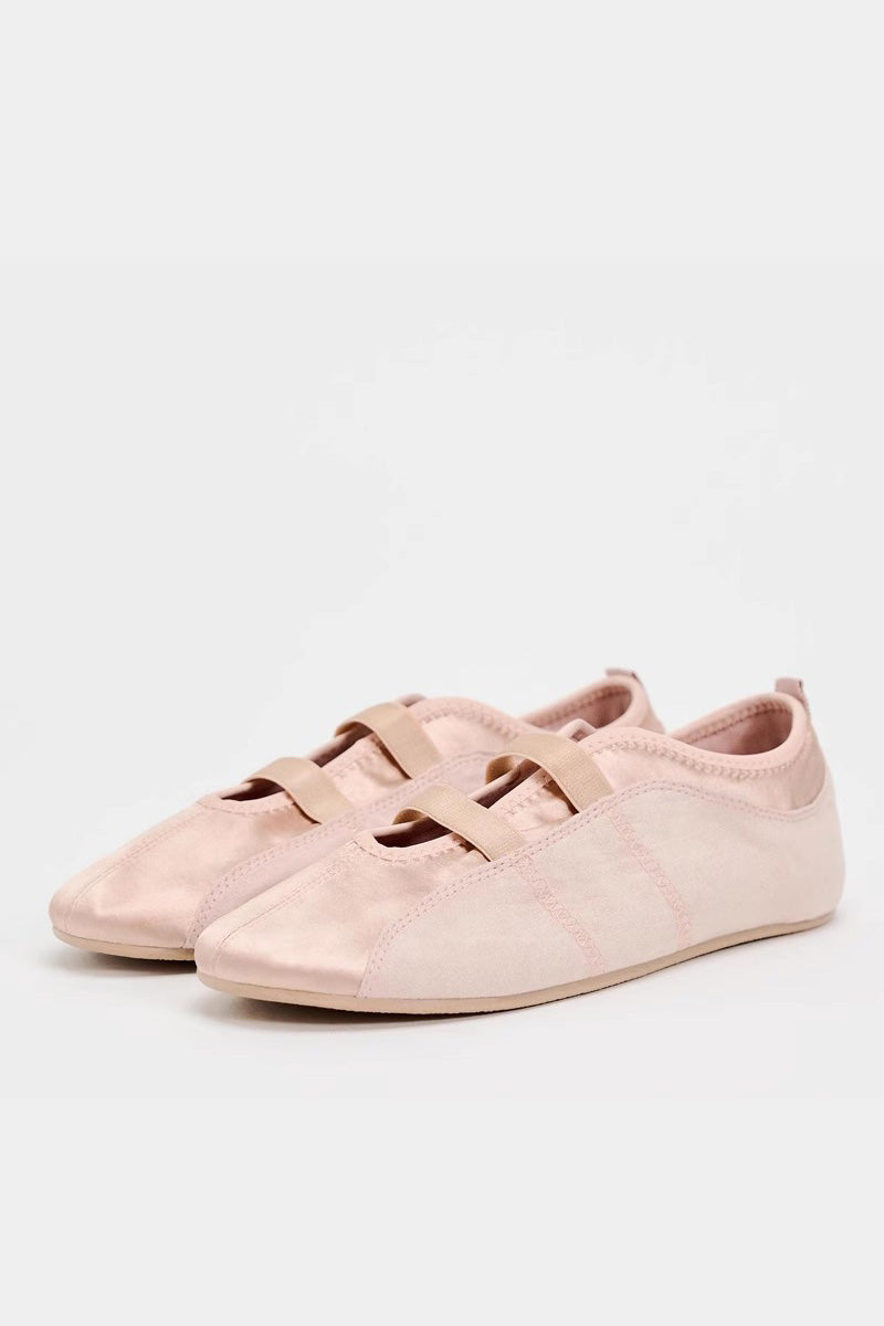 Satin Ballet Flats-ROVOLE