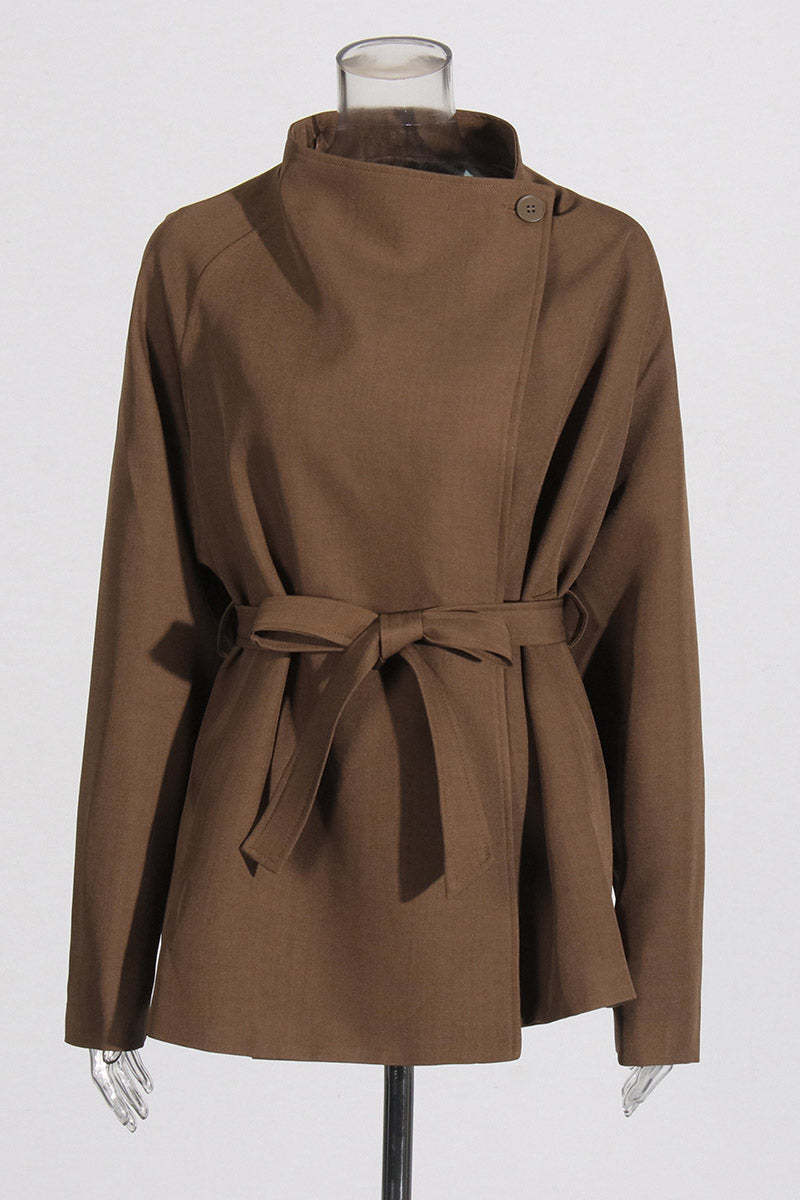 Asymmetric Design Jacket-ROVOLE