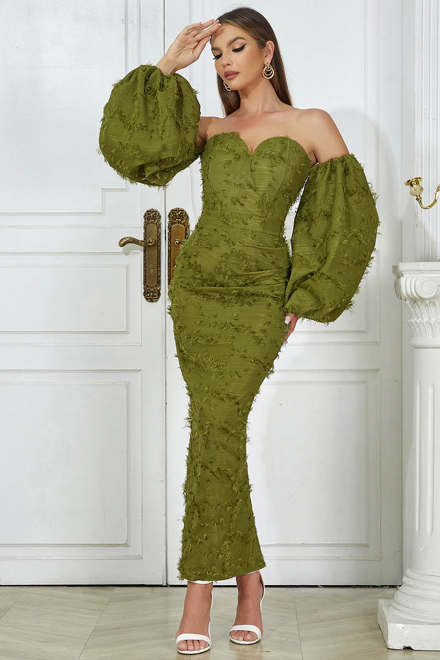 Sexy Strapless Long Evening Gown-ROVOLE