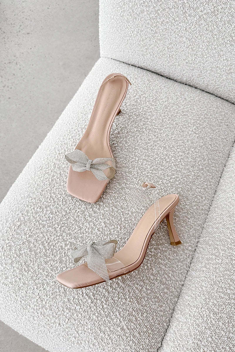 Jasmina Heel - Nude/Clear-ROVOLE