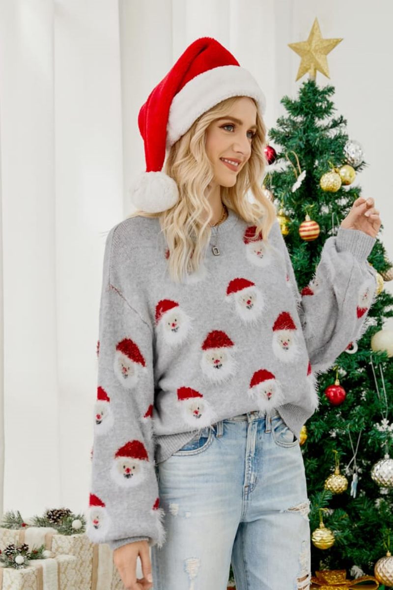 Santa Claus Knitted Sweater-ROVOLE