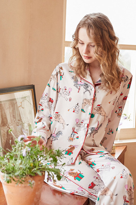 Circus Print Pajama Set-ROVOLE