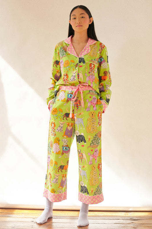 Artistic Illustration Pajama Set-ROVOLE