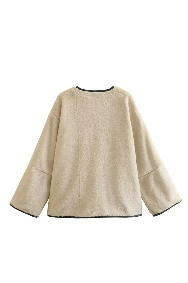 Lambskin Loose Jacket-ROVOLE