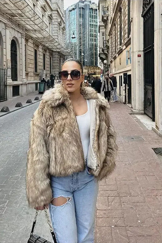 Stylish Faux Leather Jacket-ROVOLE