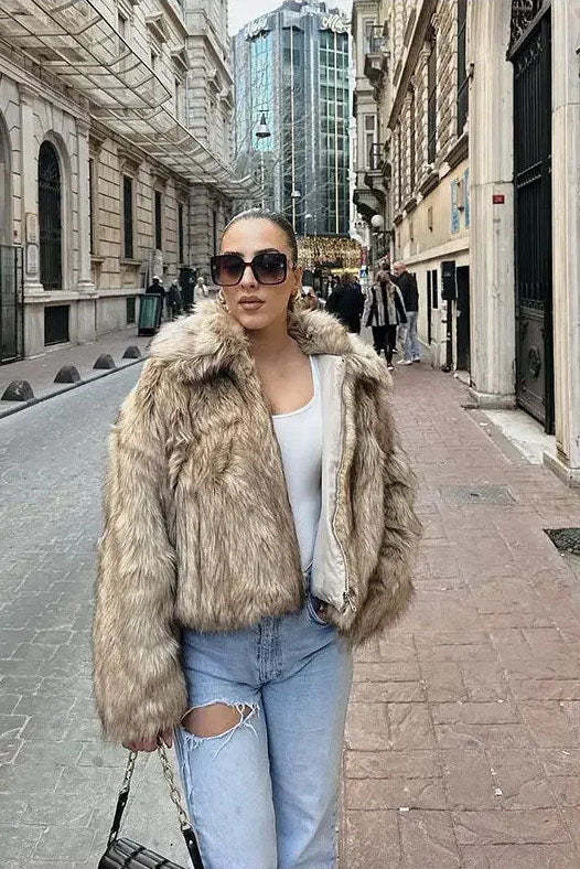 Stylish Faux Leather Jacket-ROVOLE