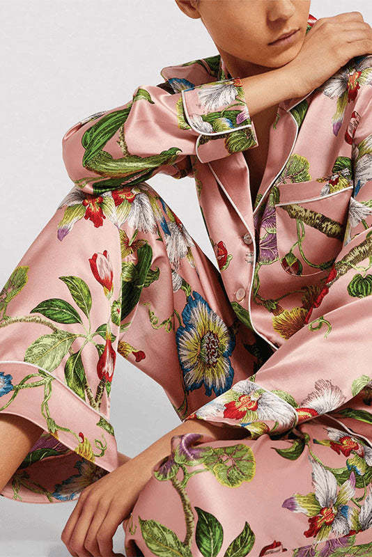 Secret Garden Print Pajama Set-ROVOLE