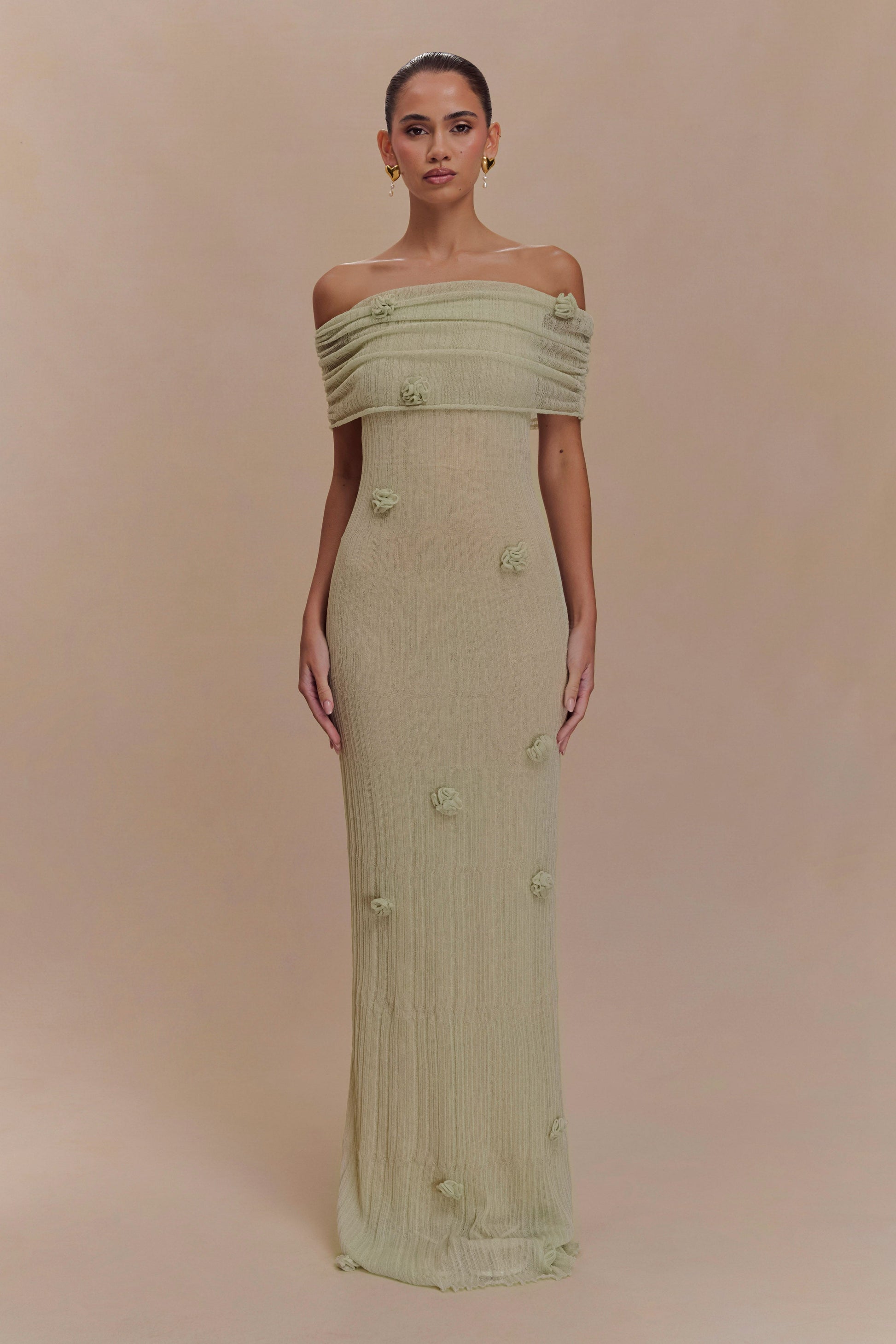 Orchid Knit Maxi Dress-ROVOLE