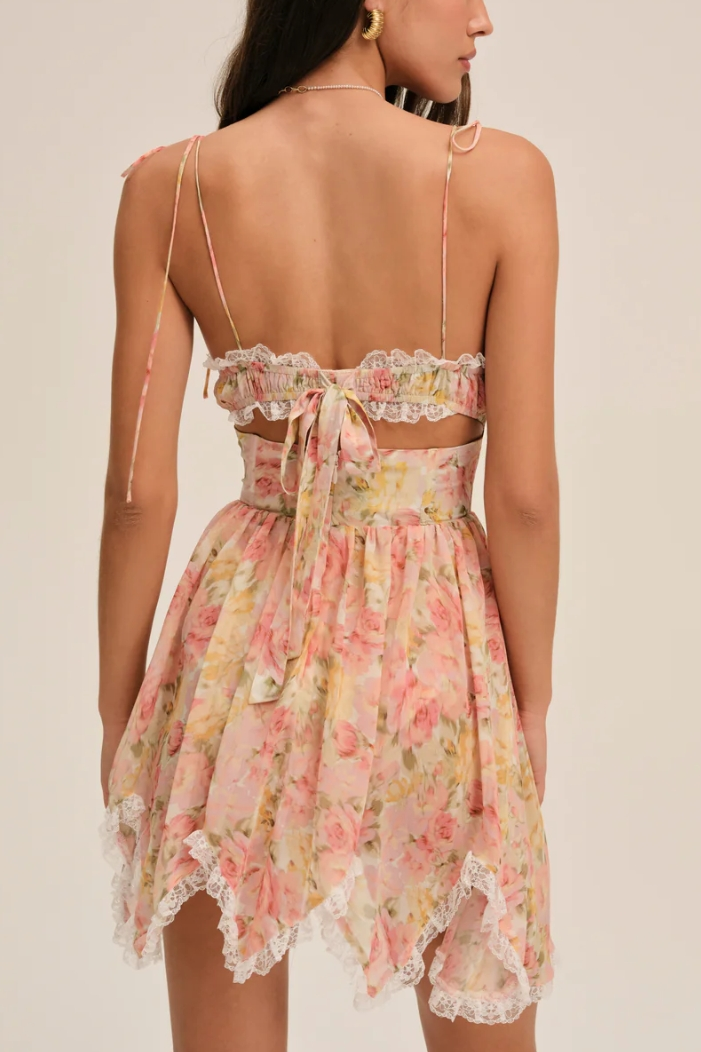 Elea Asymmetrical Mini Dress-ROVOLE