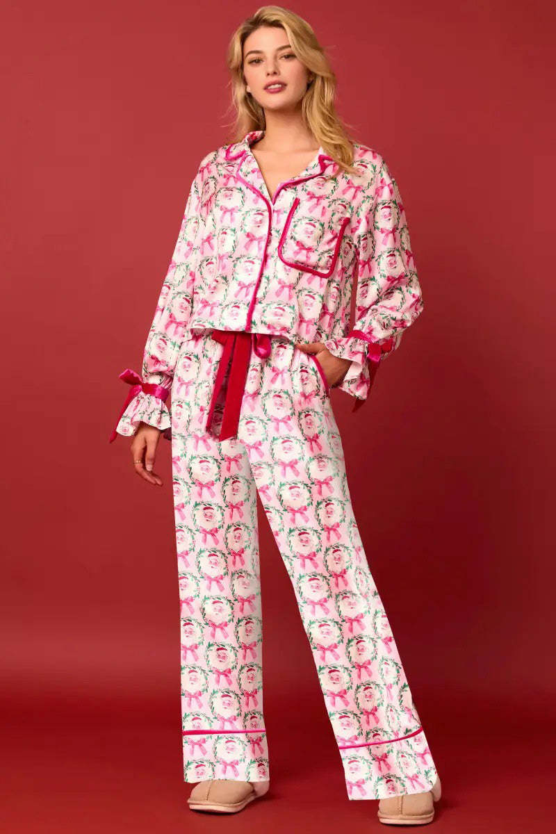 Christmas Character Sprint Pajama Long Set-ROVOLE